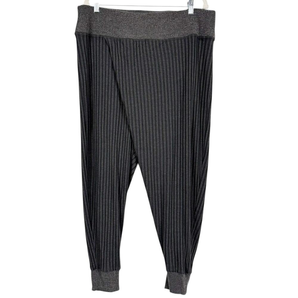 Nike Yoga Ribbed Knit‎ Stretch Active Athleisure Harem Sweatpants 1X Lightweight